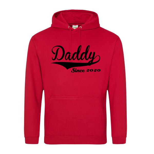 Daddy Since (Customisable) - College Hoodie Thumbnail