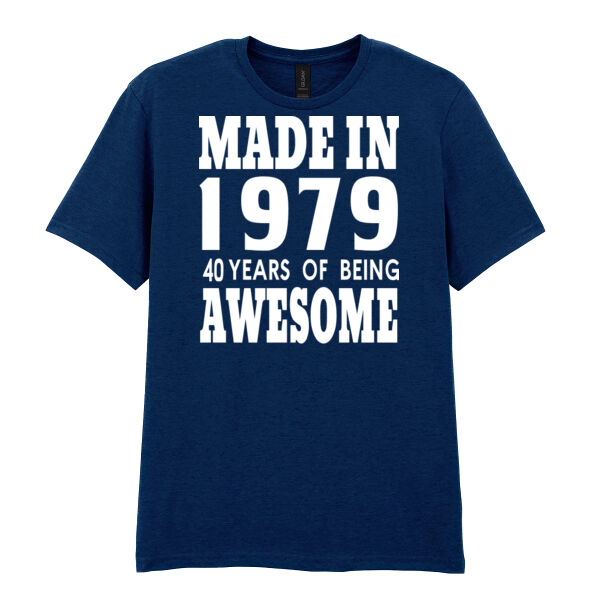 Customisable - Made in - Softstyle™ long sleeve t-shirt - Softstyle™ adult ringspun t-shirt Thumbnail