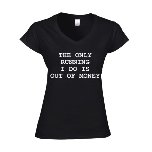 The only running I do - Softstyle™ adult ringspun t-shirt - Softstyle™ women's v-neck t-shirt Thumbnail