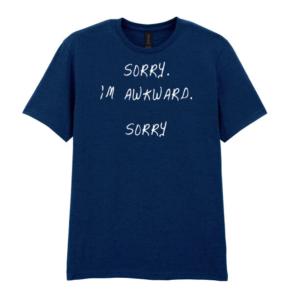 Sorry I'm Awkward - Softstyle™ adult ringspun t-shirt - Softstyle™ adult ringspun t-shirt Thumbnail