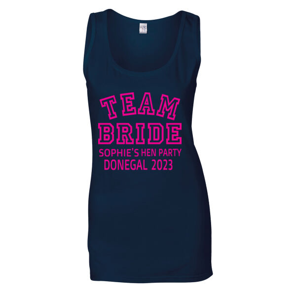 Team Bride - Softstyle™ adult ringspun t-shirt - Softstyle™ women's tank top Thumbnail
