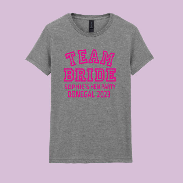 Team Bride - Softstyle™ adult ringspun t-shirt - Softstyle™ women's ringspun t-shirt Thumbnail