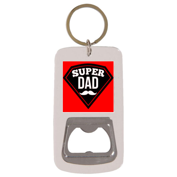 Super dad - Keyring with Bottle Opener Thumbnail