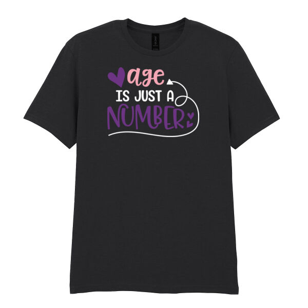Age is just a number - Softstyle™ adult ringspun t-shirt - Softstyle™ adult ringspun t-shirt Thumbnail