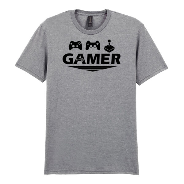 Gamer with Control - Softstyle™ adult ringspun t-shirt - Softstyle™ adult ringspun t-shirt Thumbnail