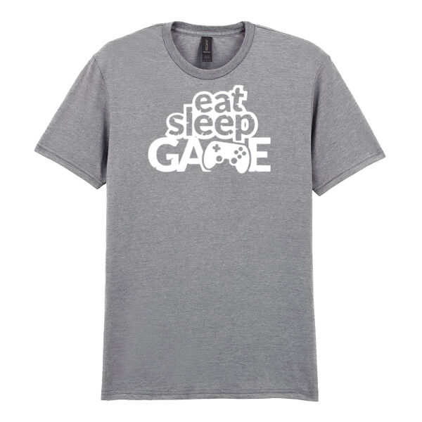 Eat, Sleep Game - Softstyle™ adult ringspun t-shirt - Softstyle™ adult ringspun t-shirt Thumbnail