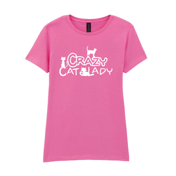 Crazy Cat Lady - Softstyle™ women's ringspun t-shirt Thumbnail