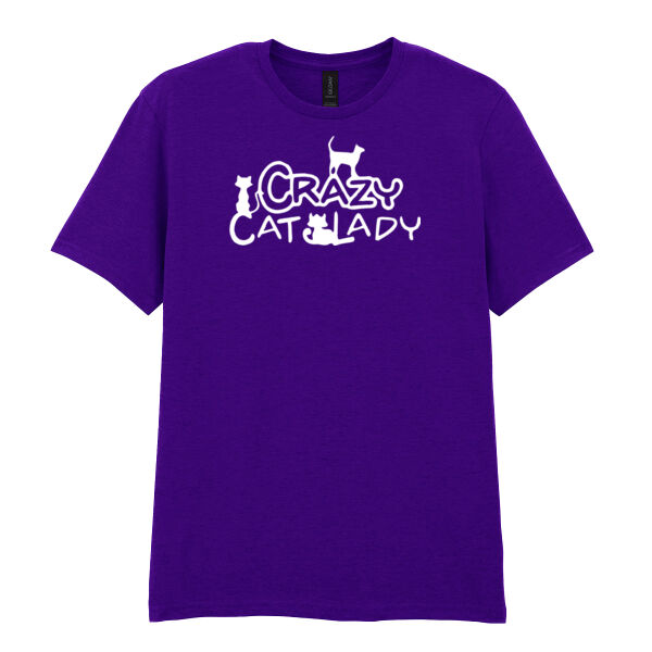 Crazy Cat Lady - Softstyle™ adult ringspun t-shirt Thumbnail