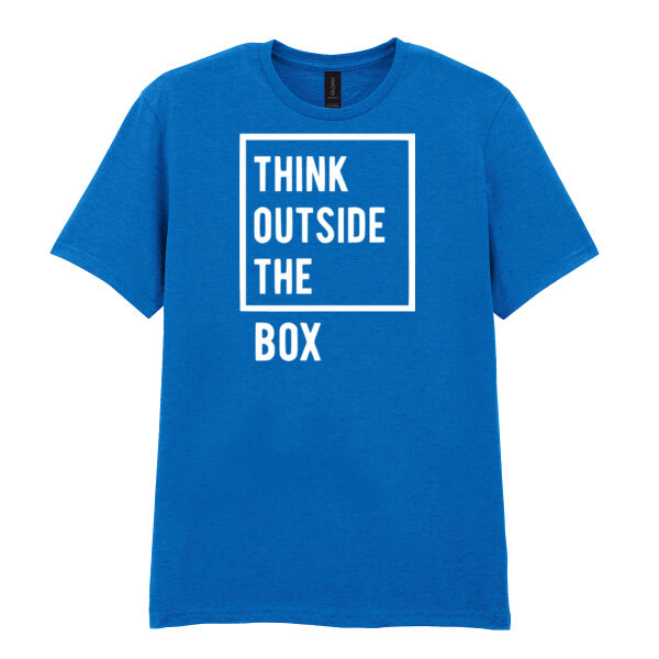 Think Outside The Box - Softstyle™ adult ringspun t-shirt Thumbnail