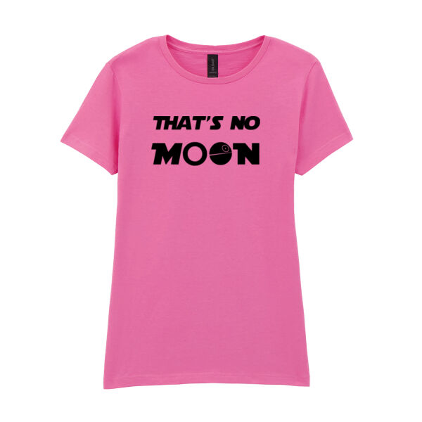 That's No Moon - Softstyle™ women's ringspun t-shirt Thumbnail