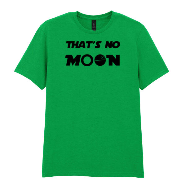 That's No Moon - Softstyle™ adult ringspun t-shirt Thumbnail