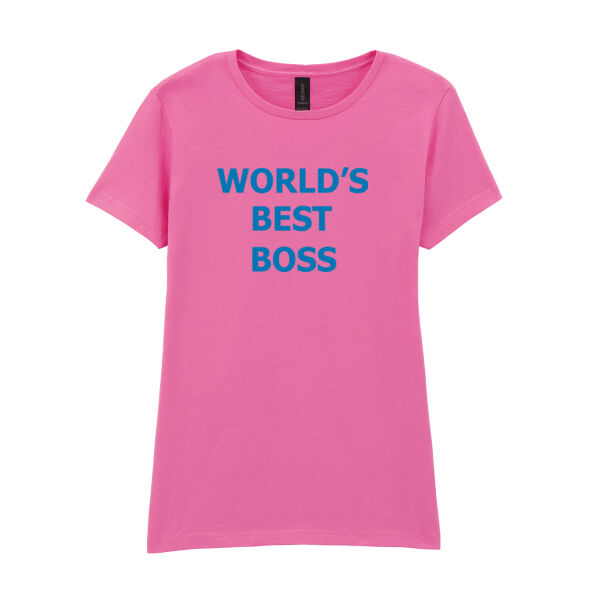 World's Best Boss - Softstyle™ women's ringspun t-shirt Thumbnail