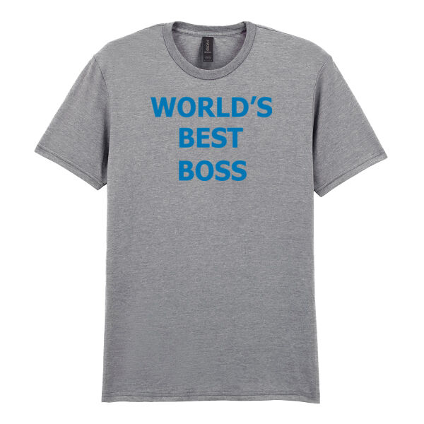 World's Best Boss - Softstyle™ adult ringspun t-shirt Thumbnail