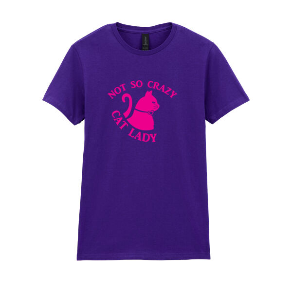 Not So Crazy Cat Lady - Softstyle™ women's ringspun t-shirt Thumbnail