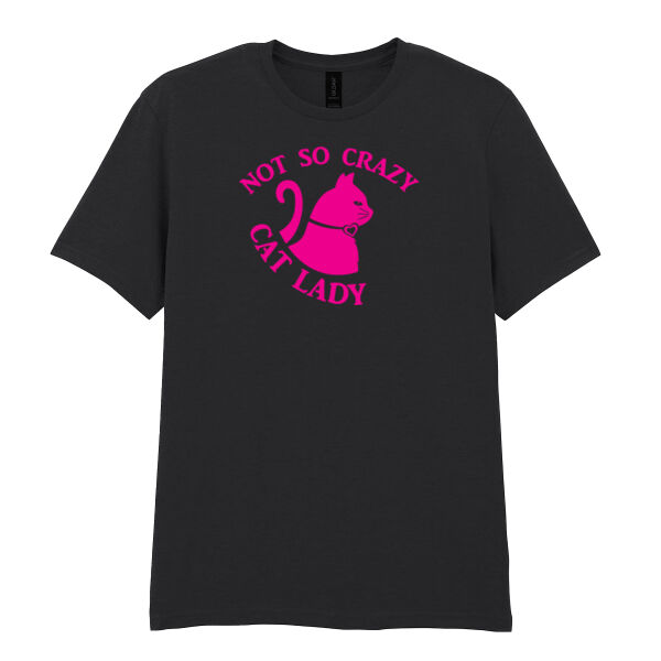 Not So Crazy Cat Lady - Softstyle™ adult ringspun t-shirt Thumbnail