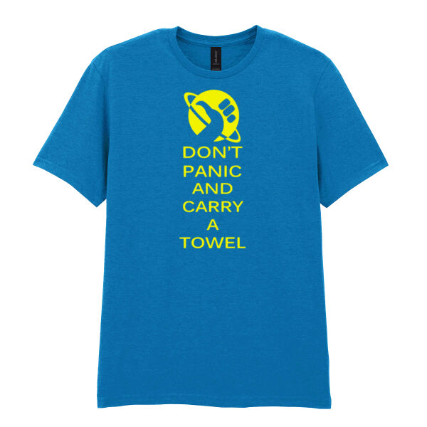 Keep calm and carry a towel - Softstyle™ adult ringspun t-shirt Thumbnail