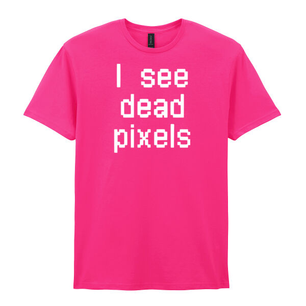 I see dead pixels - Softstyle™ adult ringspun t-shirt Thumbnail