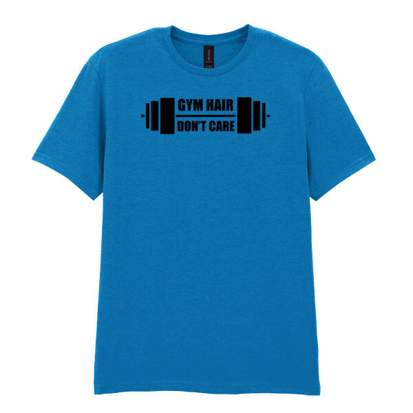 Gym Hair , Dont Care - Softstyle™ adult ringspun t-shirt Thumbnail