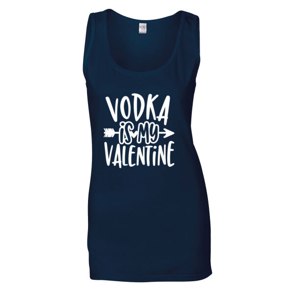 Vodka is my Valentine - Softstyle™ women's tank top Thumbnail