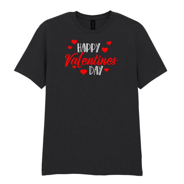 Happy Valentines Day - Softstyle™ adult ringspun t-shirt Thumbnail