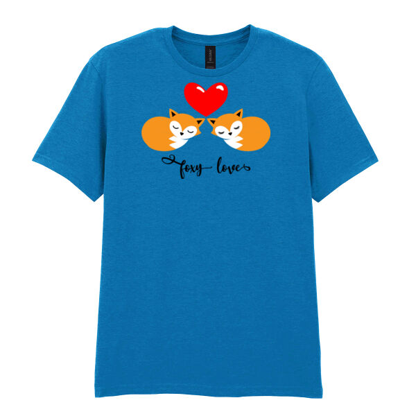 Foxy Loves - Softstyle™ adult ringspun t-shirt Thumbnail