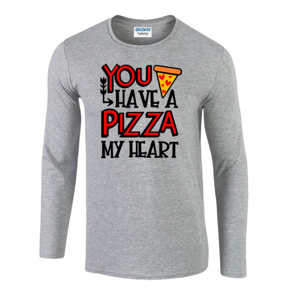 You have a Pizza my heart - Softstyle™ long sleeve t-shirt Thumbnail