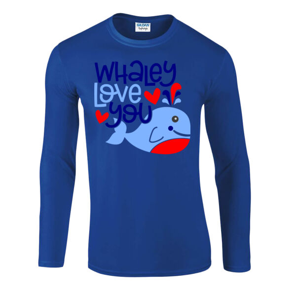 Whaley Love You - Softstyle™ long sleeve t-shirt Thumbnail