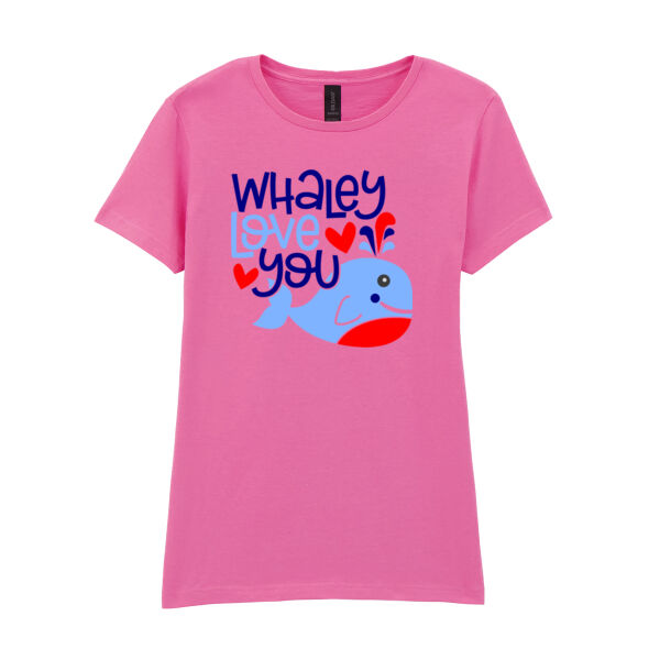 Whaley Love You - Softstyle™ women's ringspun t-shirt Thumbnail