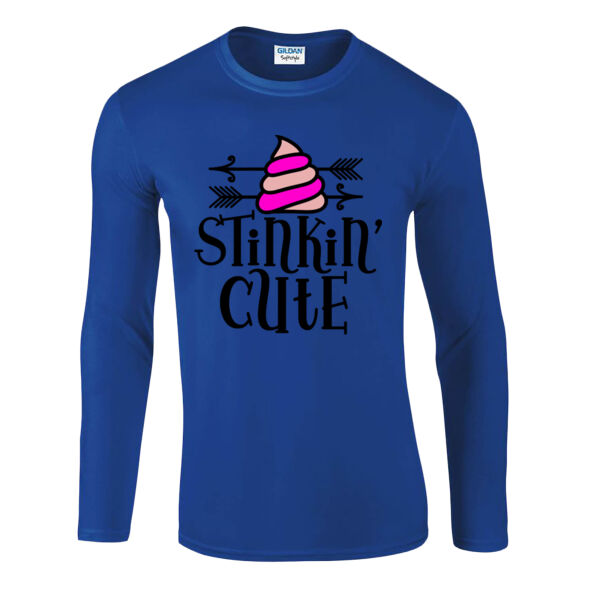 Stickin' Cute - Softstyle™ long sleeve t-shirt Thumbnail
