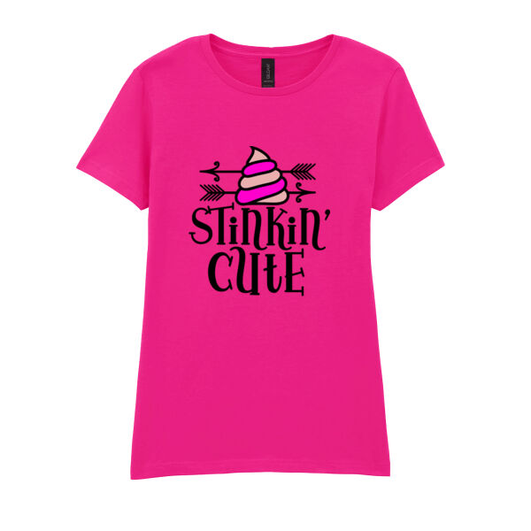 Stickin' Cute - Softstyle™ women's ringspun t-shirt Thumbnail