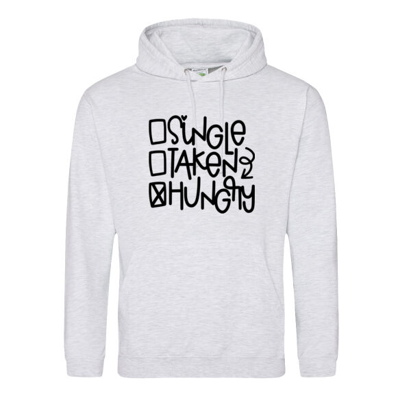 Single Taken Hungry - College Hoodie Thumbnail
