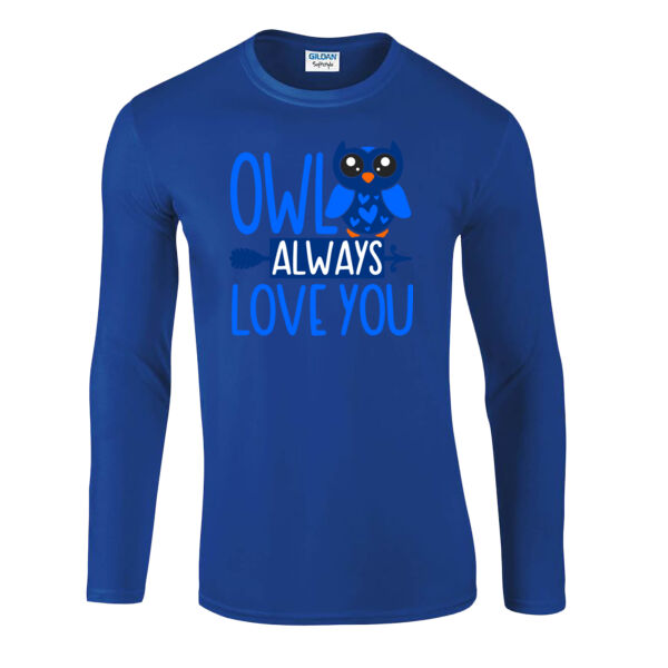 Owl always love you - Softstyle™ long sleeve t-shirt Thumbnail