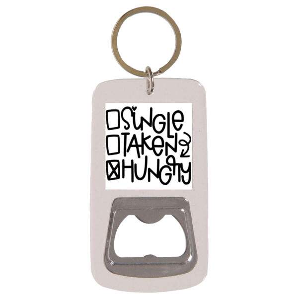 Single Taken Hungry - Keyring with Bottle Opener Thumbnail