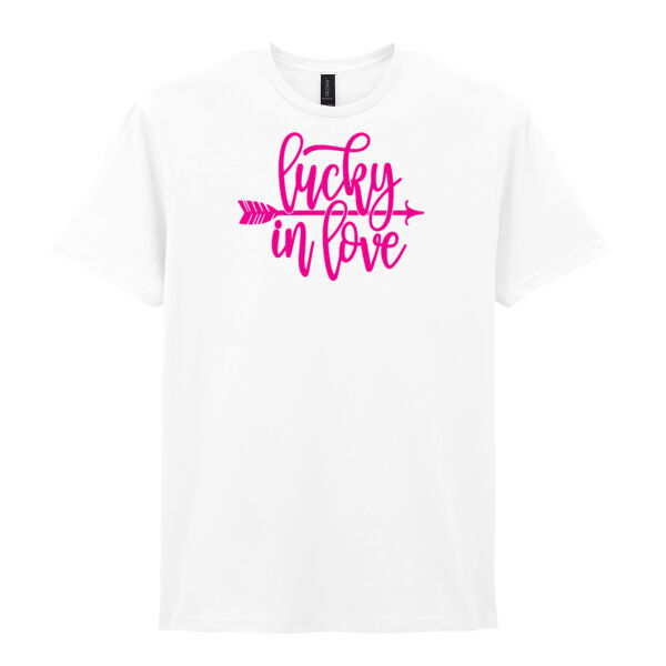 Lucky in Love - Softstyle™ adult ringspun t-shirt Thumbnail