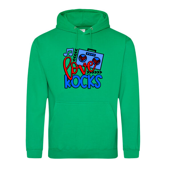 Love Rocks - College Hoodie Thumbnail