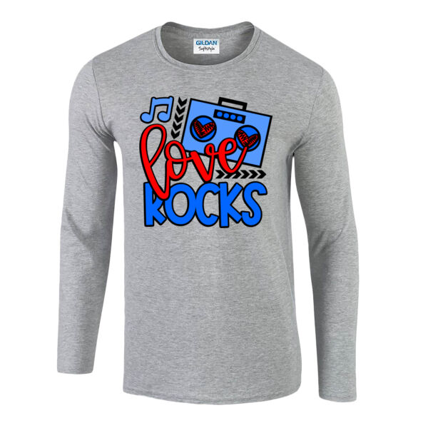Love Rocks - Softstyle™ long sleeve t-shirt Thumbnail