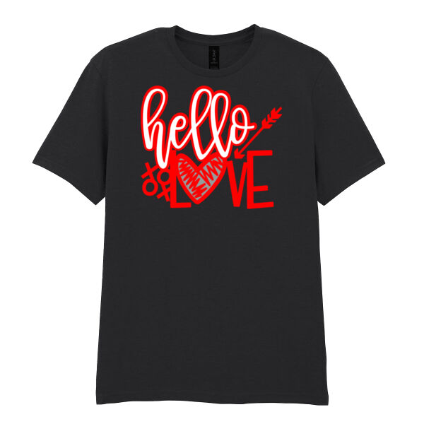 Hello Love - Softstyle™ adult ringspun t-shirt Thumbnail