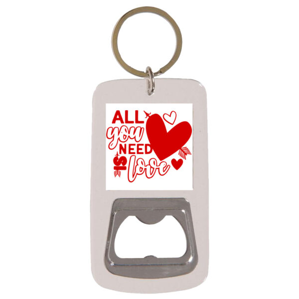 All you Need is Love  - Keyring with Bottle Opener Thumbnail