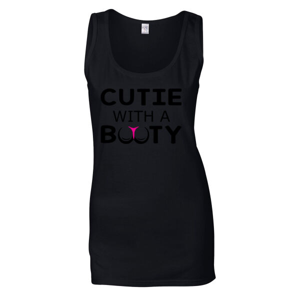 Cutie with a Booty - Softstyle™ women's tank top Thumbnail