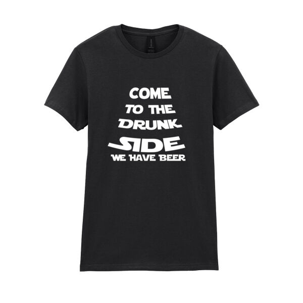 Come to drunk side - Softstyle™ women's ringspun t-shirt Thumbnail