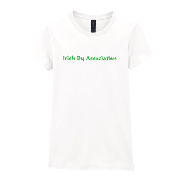 Irish by Association - Softstyle™ women's ringspun t-shirt Thumbnail