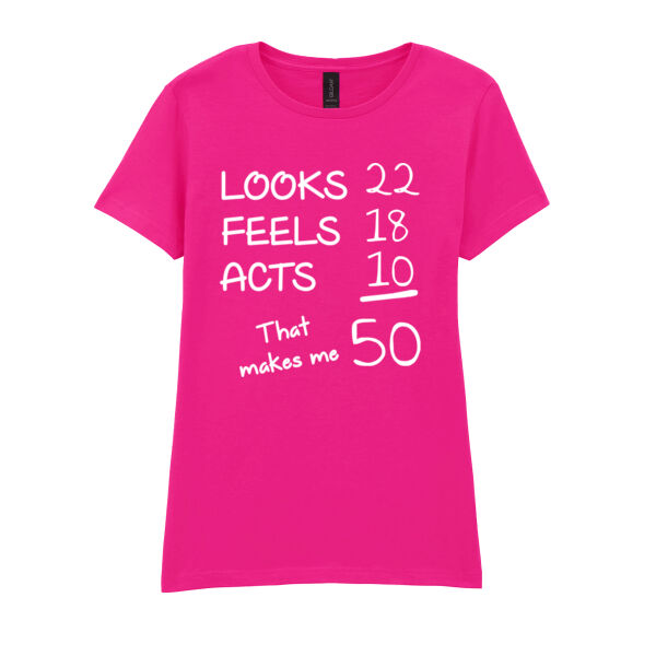 Customisable - Looks Feels Acts - Softstyle™ women's ringspun t-shirt - Softstyle™ women's ringspun t-shirt Thumbnail