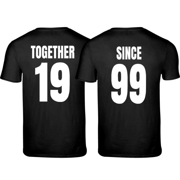 Customisable - Together Since - Matching T-shirts Softstyle  Thumbnail