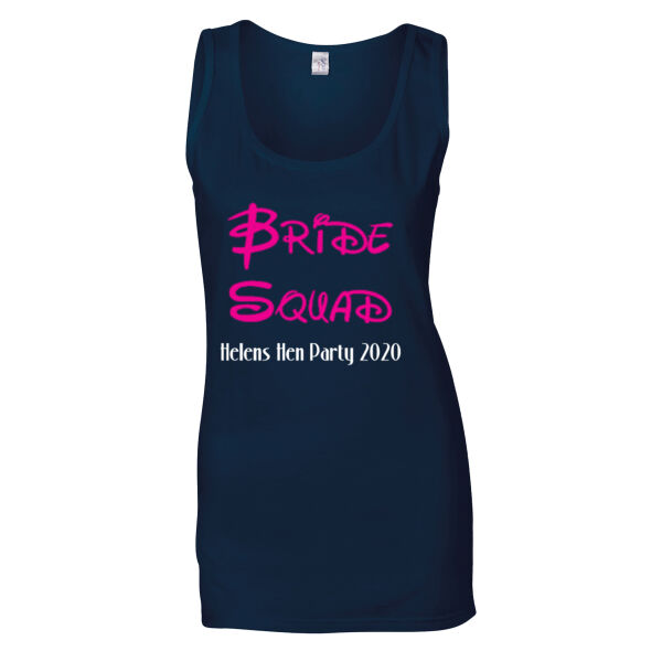 Disney Bride Squad Hen T-shirt - Softstyle™ women's tank top Thumbnail