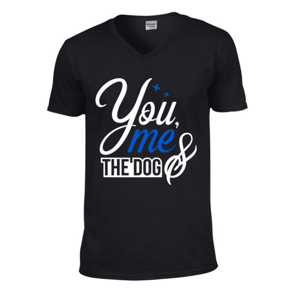 You Me And The Dog - Softstyle™ v-neck t-shirt Thumbnail