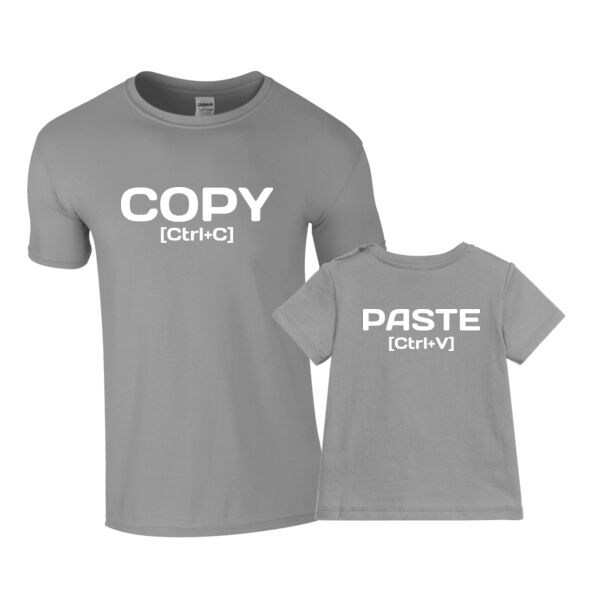 Copy and paste - Matching adult and baby tees Thumbnail