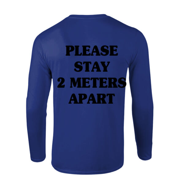 Please Stay 2 Meters Apart - Softstyle™ long sleeve t-shirt Thumbnail