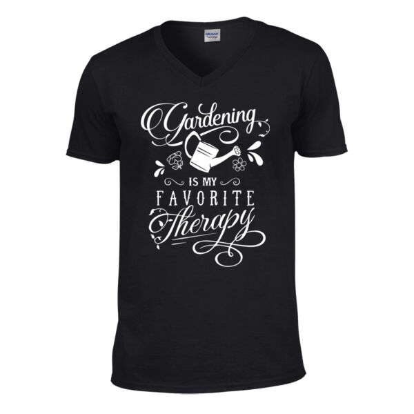 Gardening is My Favourite Therapy - Softstyle™ v-neck t-shirt Thumbnail