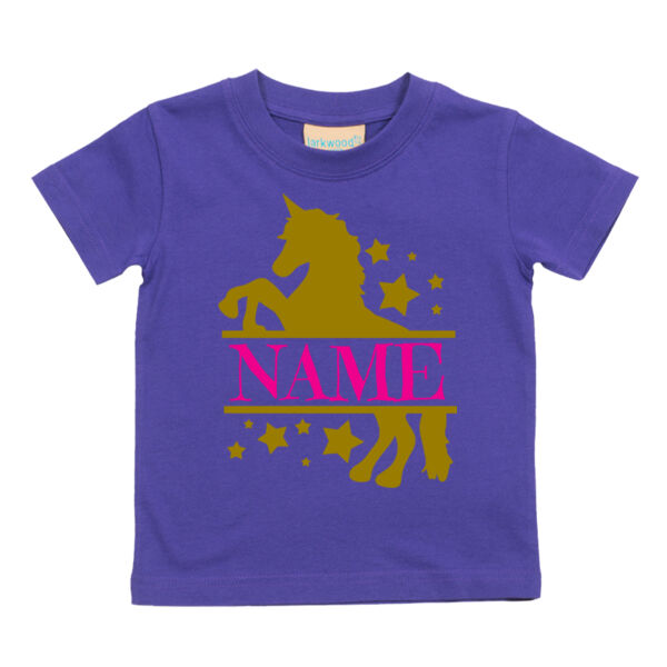 Customisable Unicorn Name - Baby/toddler t-shirt Thumbnail
