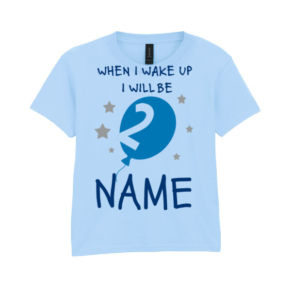 Customisable - When I wake up I will be - Softstyle™ youth ringspun t-shirt Thumbnail